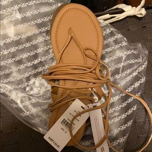 NWT and bag Pilyq gladiator sandals